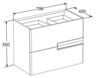 Тумба под раковину Roca Victoria Nord ice Edition ZRU9302731